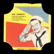 1950-1951 D290-12 Bread for Energy Leo Gorcey Actor, Let's Go Navy!