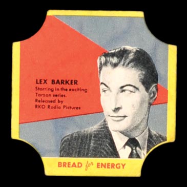 1950-1951 D290-12 Bread for Energy Lex Barker Actor, Tarzan Film Series