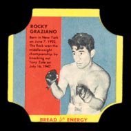 1950-1951 D290-12 Bread for Energy Rocky Graziano Middleweight Boxer
