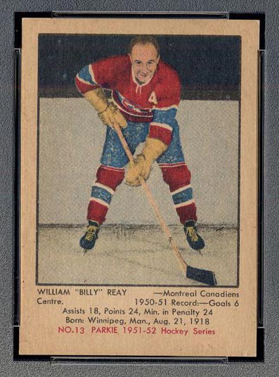 1951-1952 Parkhurst #13 Billy Reay Montreal Canadiens