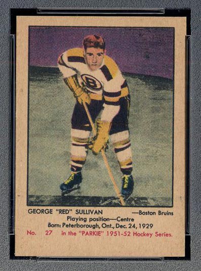 1951-1952 Parkhurst #27 George Sullivan Boston Bruins