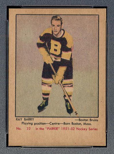 1951-1952 Parkhurst #32 Ray Barry Boston Bruins