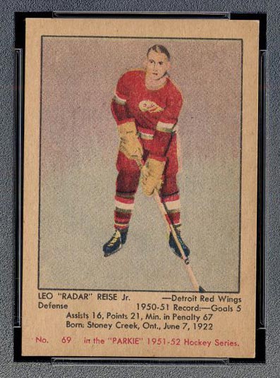 1951-1952 Parkhurst #69 Leo Reise Detroit Red Wings