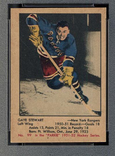 1951-1952 Parkhurst #99 Gaye Stewart New York Rangers