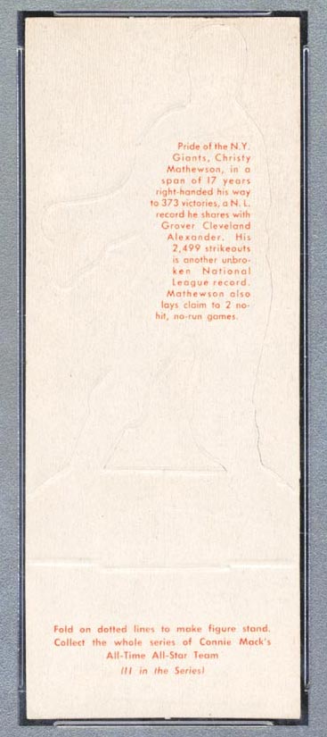 1951 Topps Connie Mack All-Stars Christy Mathewson New York Giants - White Back