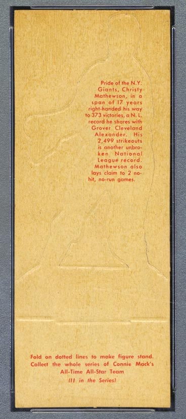 1951 Topps Connie Mack All-Stars Christy Mathewson New York Giants - Tan Back