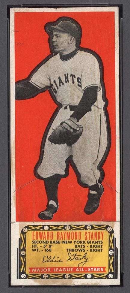 1951 Topps Major League All-Stars Ed Stanky New York Giants - Front