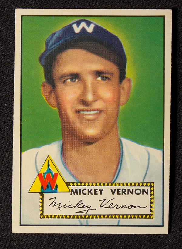 1952 Topps #106 Mickey Vernon Washington Senators - Front