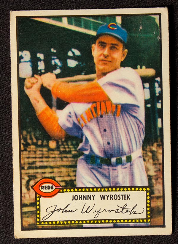 1952 Topps #13 Johnny Wyrostek Cincinnati Reds - Front