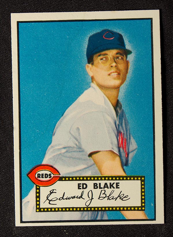 1952 Topps #144 Ed Blake Cincinnati Reds - Front