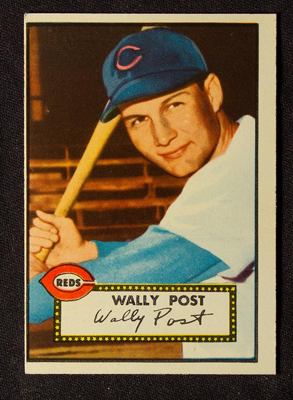 1952 Topps #151 Wally Post Cincinnati Reds - Front