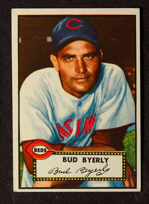 1952 Topps #161 Bud Byerly Cincinnati Reds - Front