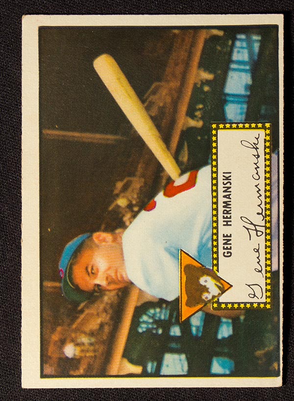 1952 Topps #16 Gene Hermanski Chicago Cubs - Front