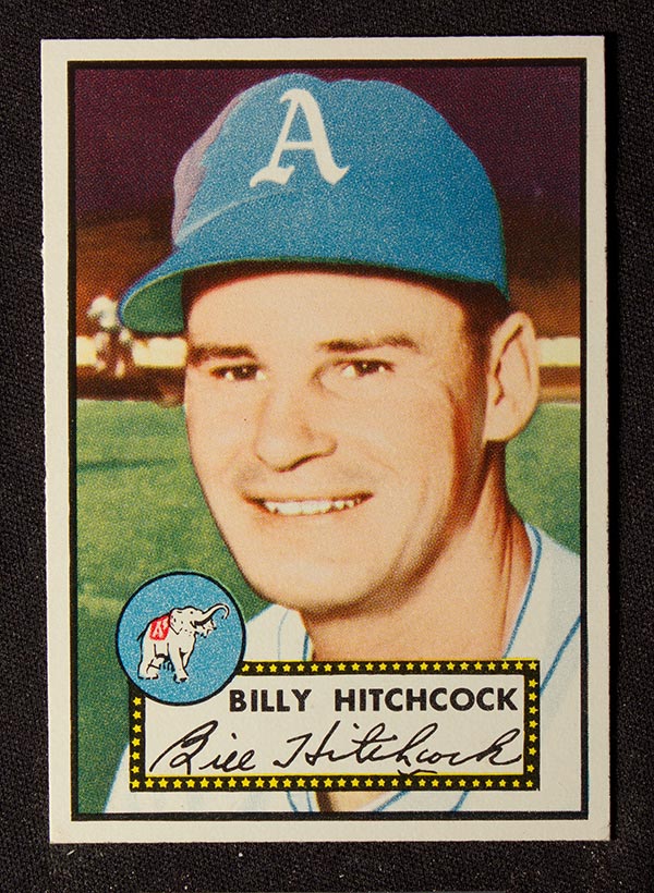 1952 Topps #182 Billy Hitchcock Philadelphia Athletics - Front