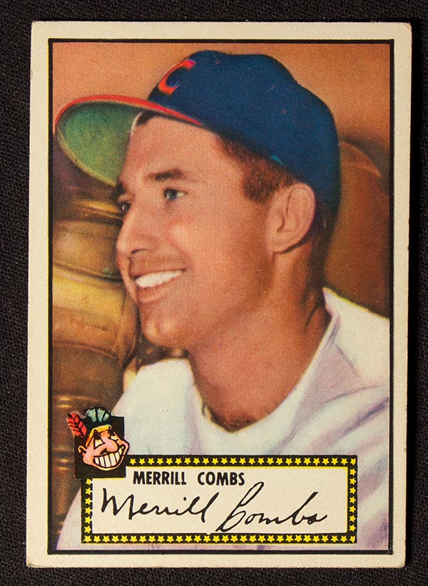 1952 Topps #18 Merrill Combs Cleveland Indians - Front