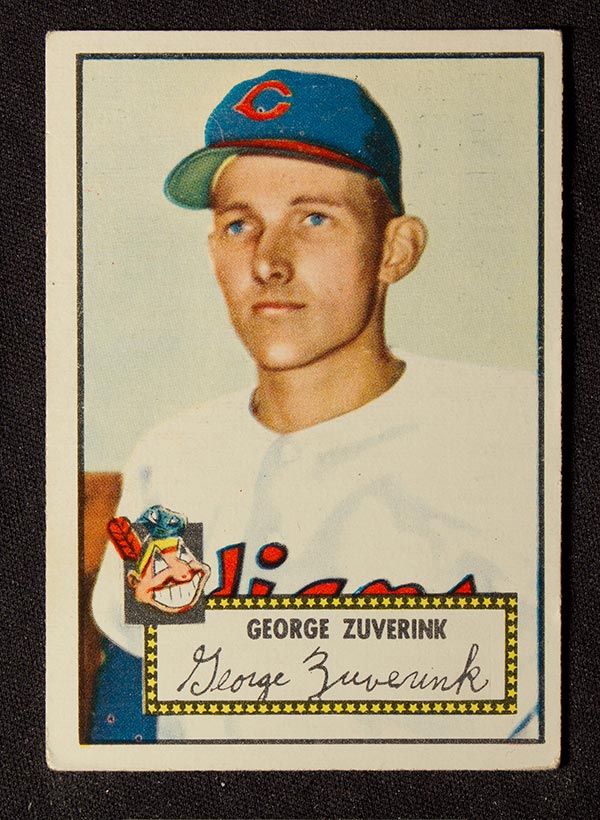 1952 Topps #199 George Zuverink Cleveland Indians - Front