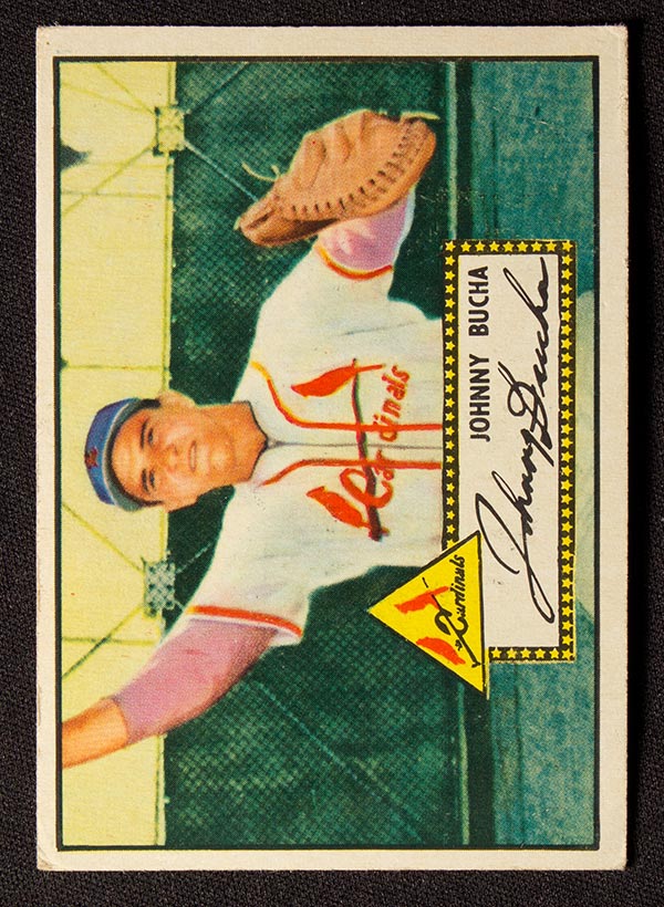 1952 Topps #19 Johnny Bucha St. Louis Cardinals - Front