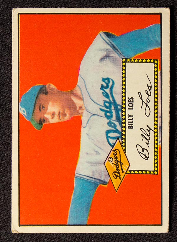 1952 Topps #20 Billy Loes Brooklyn Dodgers - Front