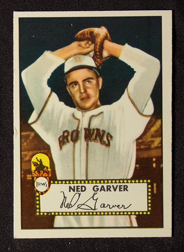 1952 Topps #212 Nad Garver St. Louis Browns - Front