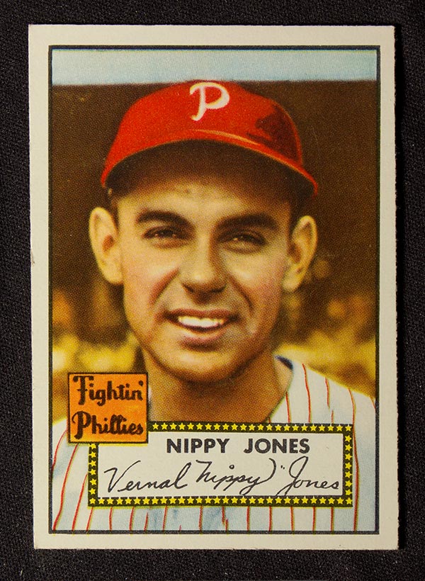 1952 Topps #213 Nippy Jones Philadelphia Phillies - Front