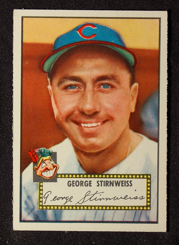 1952 Topps #217 George Stirnweiss Cleveland Indians - Front