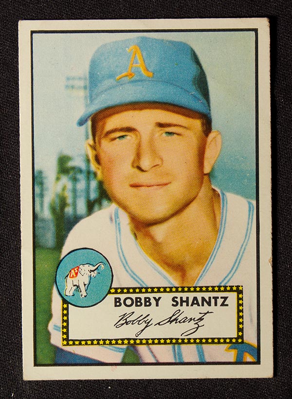 1952 Topps #219 Bobby Shantz Philadelphia Athletics - Front