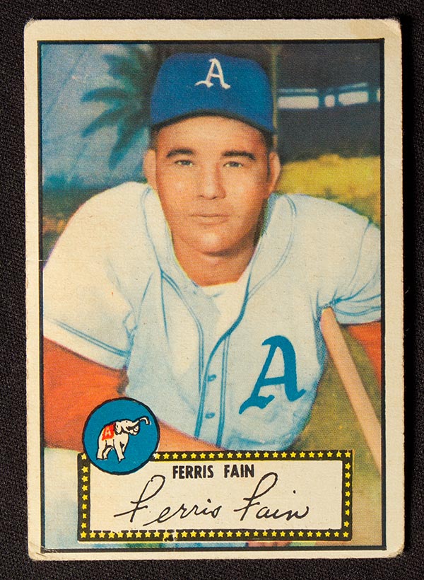 1952 Topps #21 Ferris Fain Philadelphia Athletics - Front