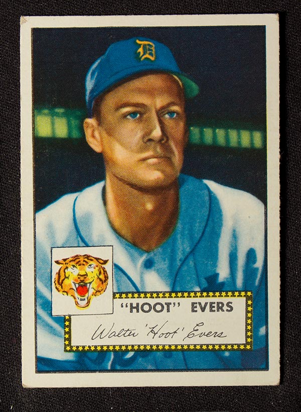 1952 Topps #222 Hoot Evers Detroit Tigers - Front