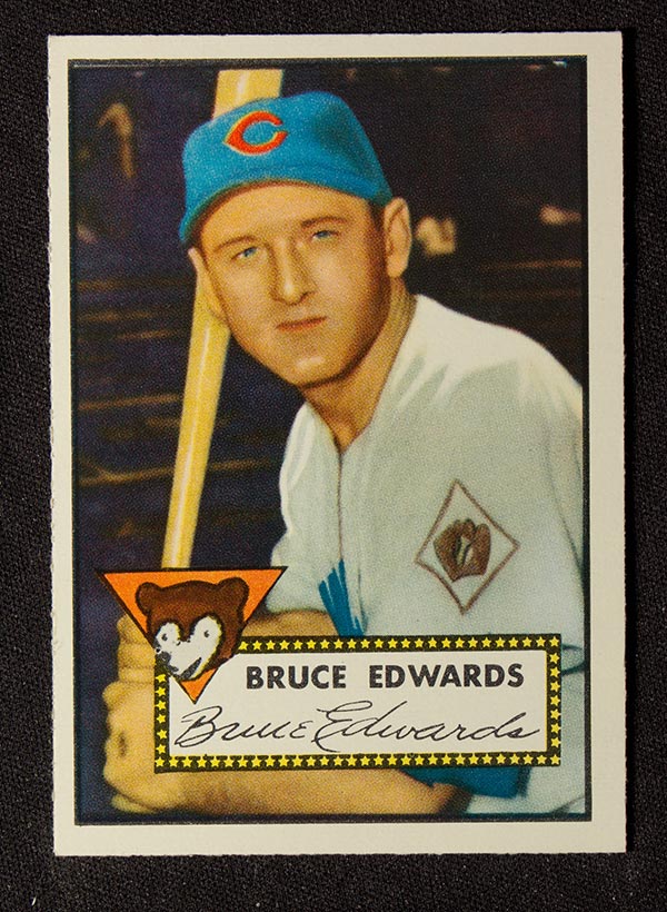 1952 Topps #224 Bruce Edwards Chicago Cubs - Front