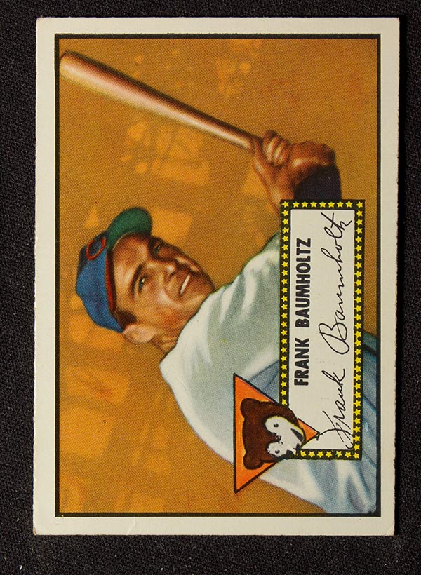 1952 Topps #225 Frank Baumholtz Chicago Cubs - Front