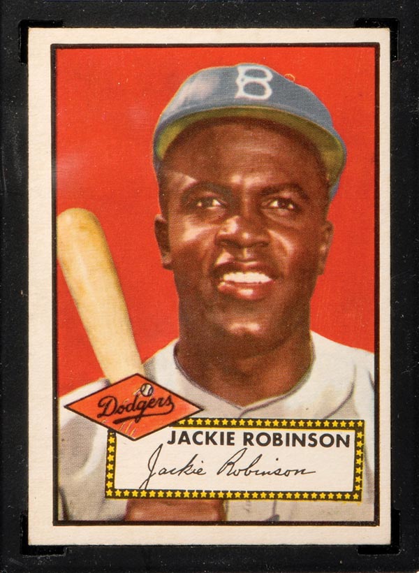 1952 Topps #312 Jackie Robinson (Type II) Brooklyn Dodgers - Front