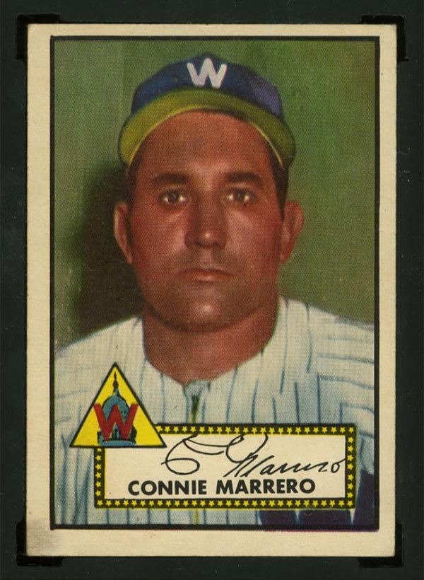 1952 Topps #317 Connie Marrero Washington Senators - Front