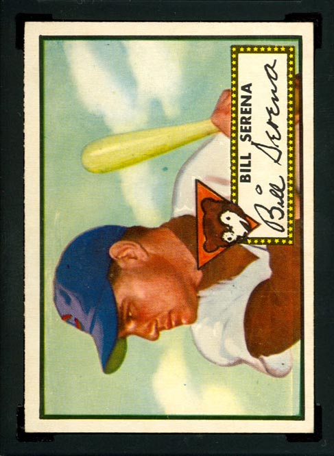 1952 Topps #325 Bill Serena Chicago Cubs - Front