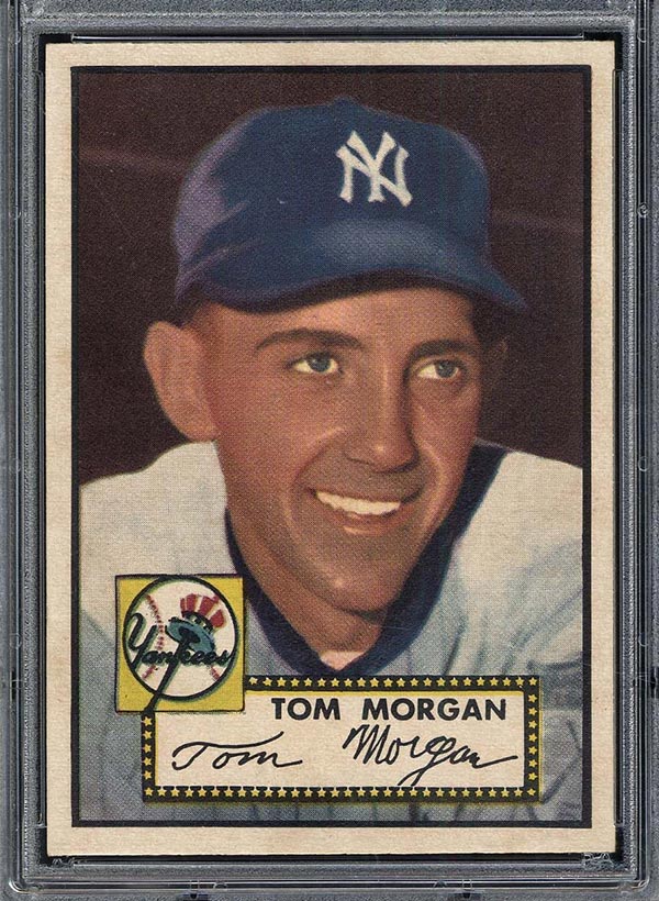 1952 Topps #331 Tom Morgan New York Yankees - Front