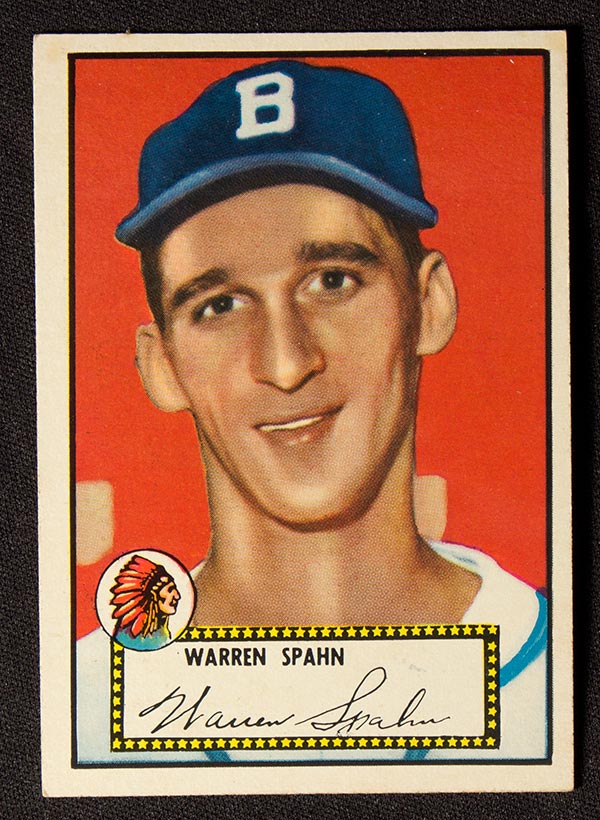 1952 Topps #33 Warren Spahn Boston Braves - Front