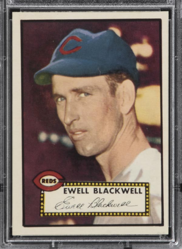 1952 Topps #344 Ewell Blackwell Cincinnati Reds - Front