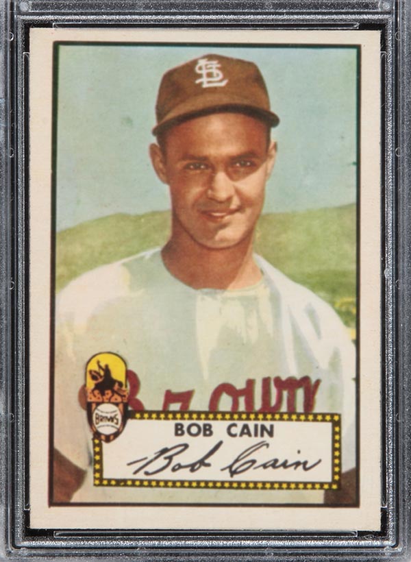 1952 Topps #349 Bob Cain St. Louis Browns - Front