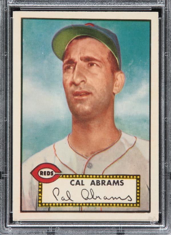 1952 Topps #350 Cal Abrams Cincinnati Reds - Front