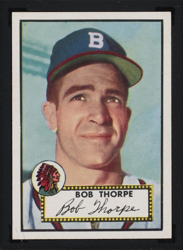 1952 Topps #367 Bob Thorpe Boston Braves - Front