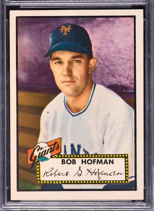 1952 Topps #371 Bob Hofman New York Giants - Front