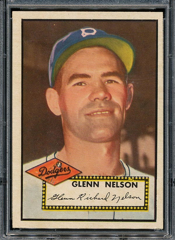 1952 Topps #390 Glenn Nelson Brooklyn Dodgers - Front