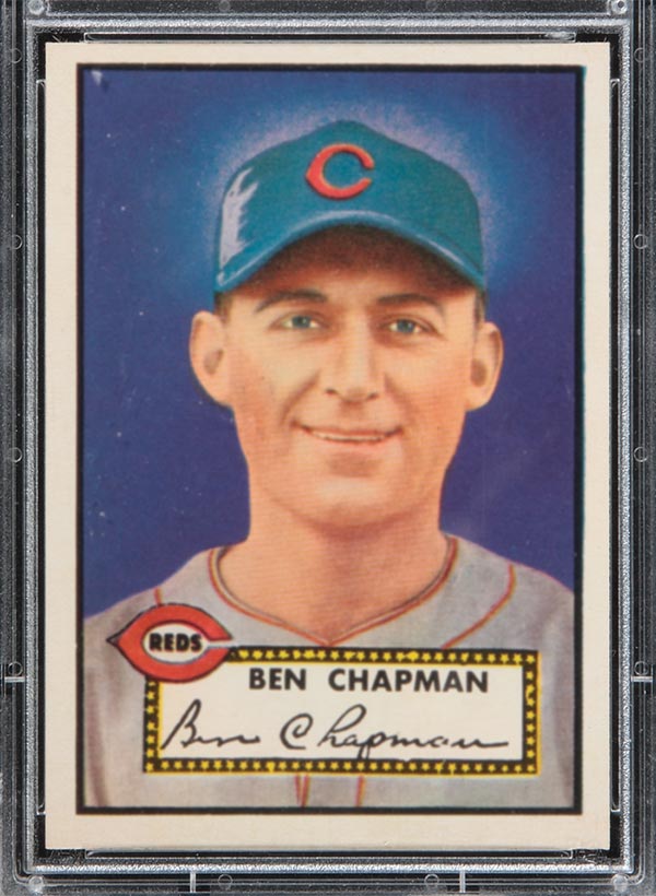 1952 Topps #391 Ben Chapman Cincinnati Reds - Front