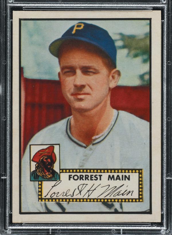 1952 Topps #397 Forrest Main Pittsburgh Pirates - Front