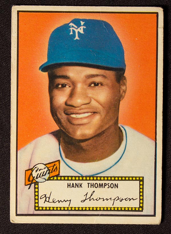 1952 Topps #3 Hank Thompson New York Giants - Front