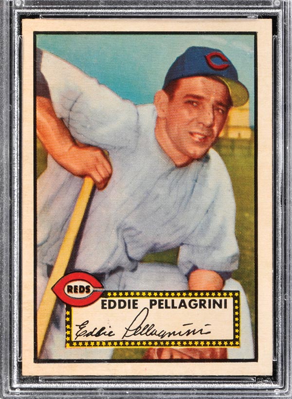 1952 Topps #405 Eddie Pellagrini Cincinnati Reds - Front