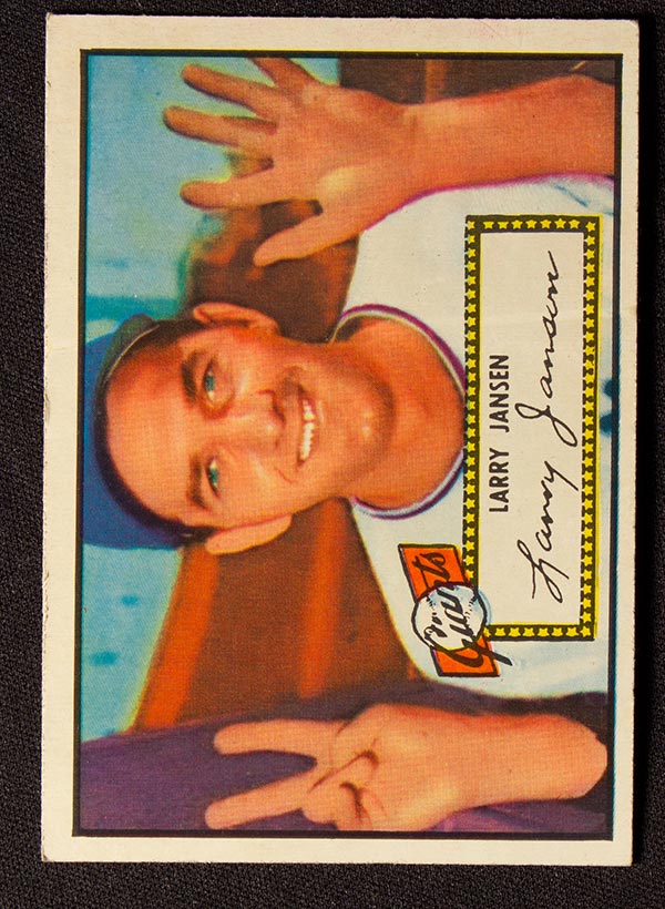 1952 Topps #5 Larry Jansen New York Giants - Front