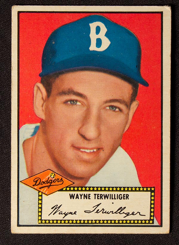 1952 Topps #7 Wayne Terwilliger Brooklyn Dodgers - Front