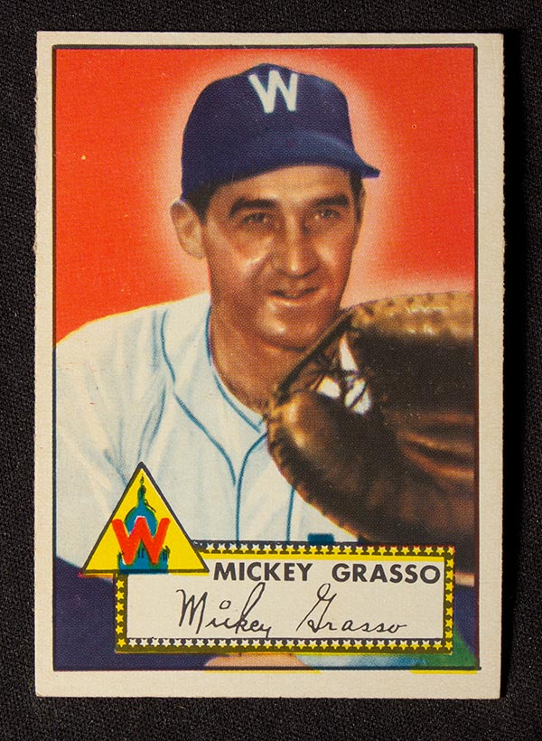 1952 Topps #90 Mickey Grasso Washington Senators - Front