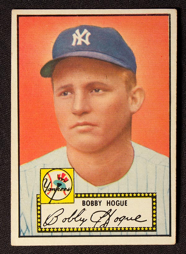 1952 Topps #9 Bobby Hogue New York Yankees - Front