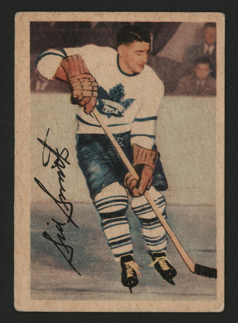 1953-1954 Parkhurst #2 Sid Smith Toronto Maple Leafs - Front